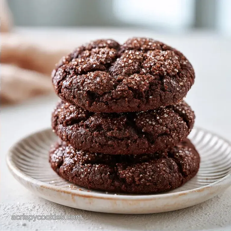 Crackly Top Brownie Cookies with Dutch Cocoa