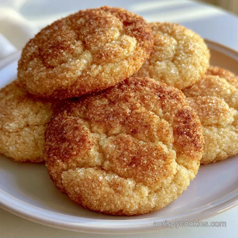 A stack of pale golden cookies on a white ceramic plate, dusted with sugar and paired with a glass of cold milk.