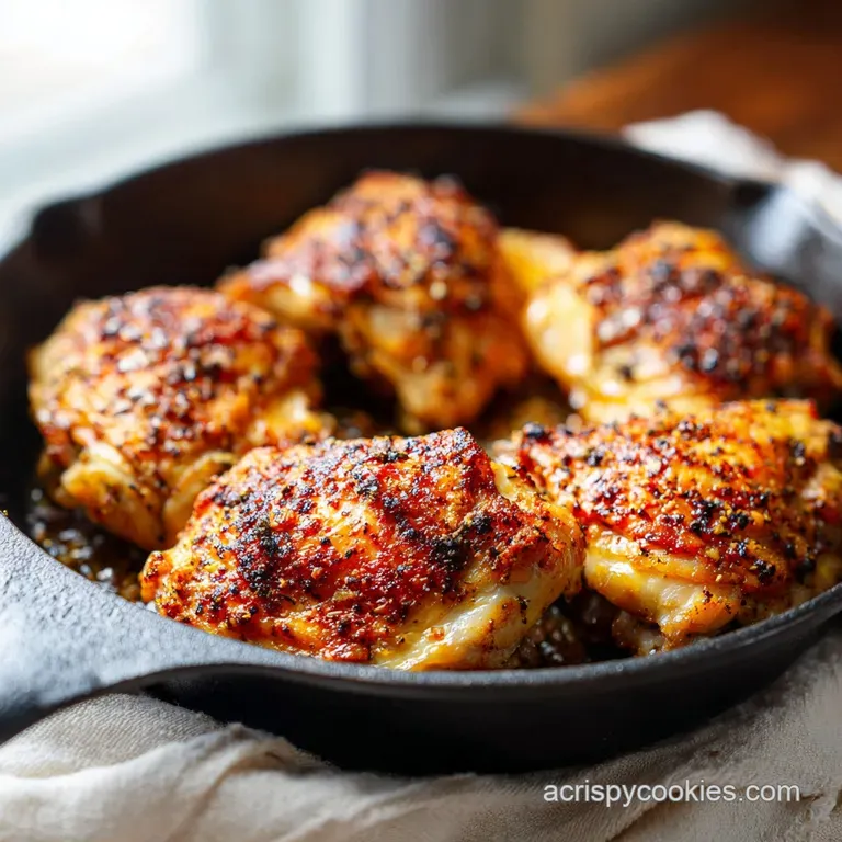 Crispy Skillet Chicken Thighs