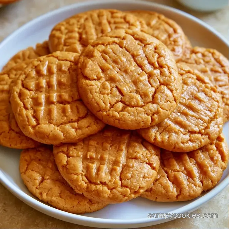 Neatly stacked tan cookies on a matte white ceramic plate beside a soft linen napkin and a glass of nut milk.
