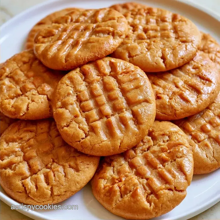 Chewy Dairy Free Peanut Butter Cookies