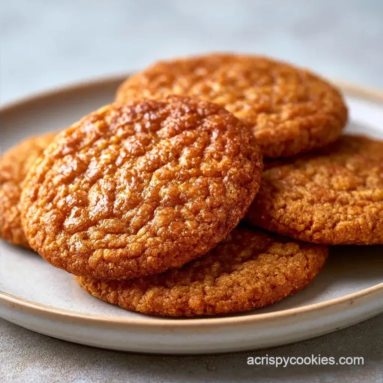 Deep Flavor Crispy Cookies: Rich and Toasted