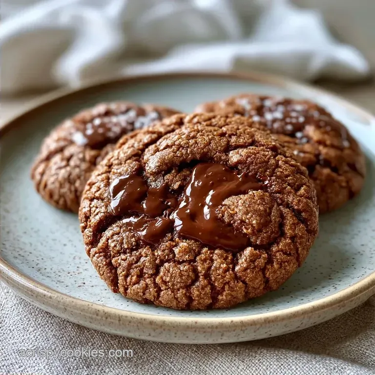 Double Chocolate Chip Cookies: Fudgy Centers