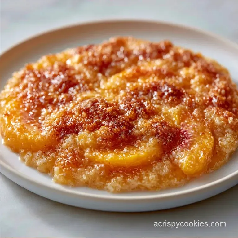 Easy Air Fryer Peach Cobbler in 25 Minutes