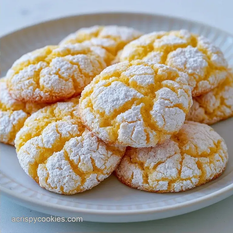 Zesty Easy Lemon Crinkle Cookies