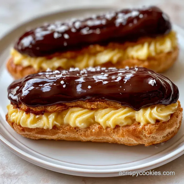 Eclairs with Pastry Cream: Shatter Crisp Shells