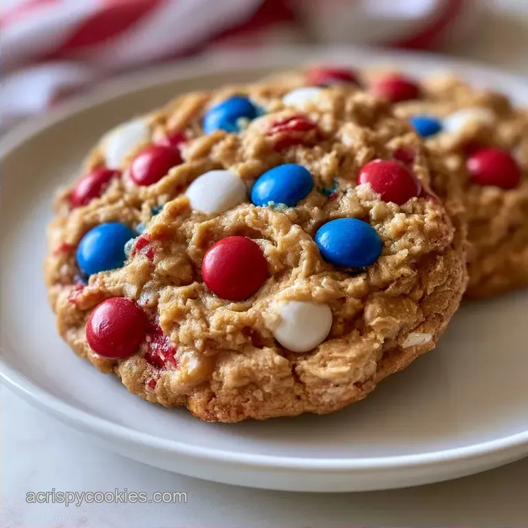Fourth of July Monster Cookies: Chewy and Hearty
