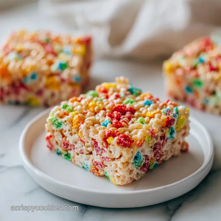Fruity Pebble Rice Krispie Treat Recipe