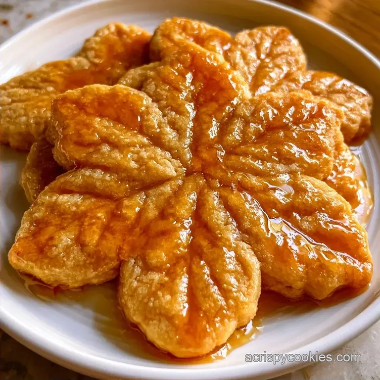 Glazed Maple Leaf Cookies with Pure Maple Syrup