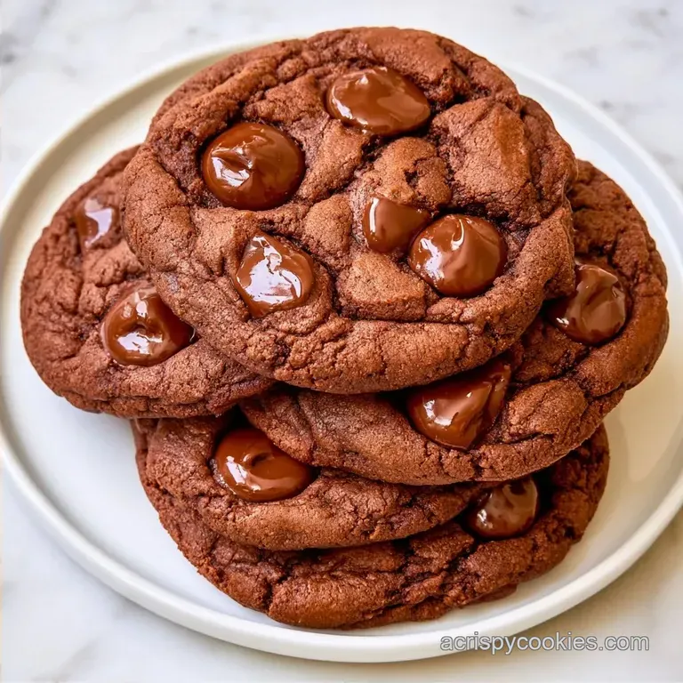 Gluten-Free Double Chocolate Chip Cookies: Fudgy Core