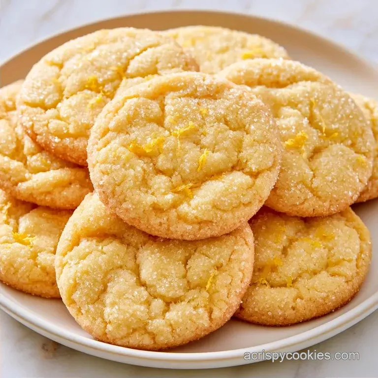 Zesty Gluten Free Lemon Sugar Cookies