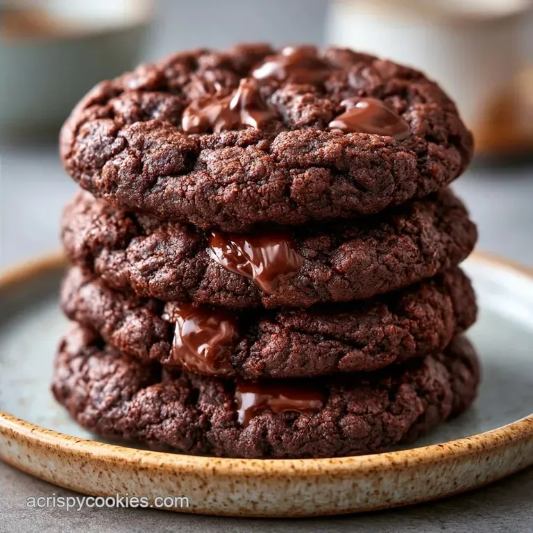 Bakery Style Gourmet Double Chocolate Cookies
