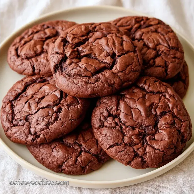 Fudgy Halloween Chocolate Cookies