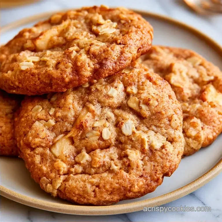 Healthy Apple Cinnamon Oatmeal Cookies in 25 Minutes