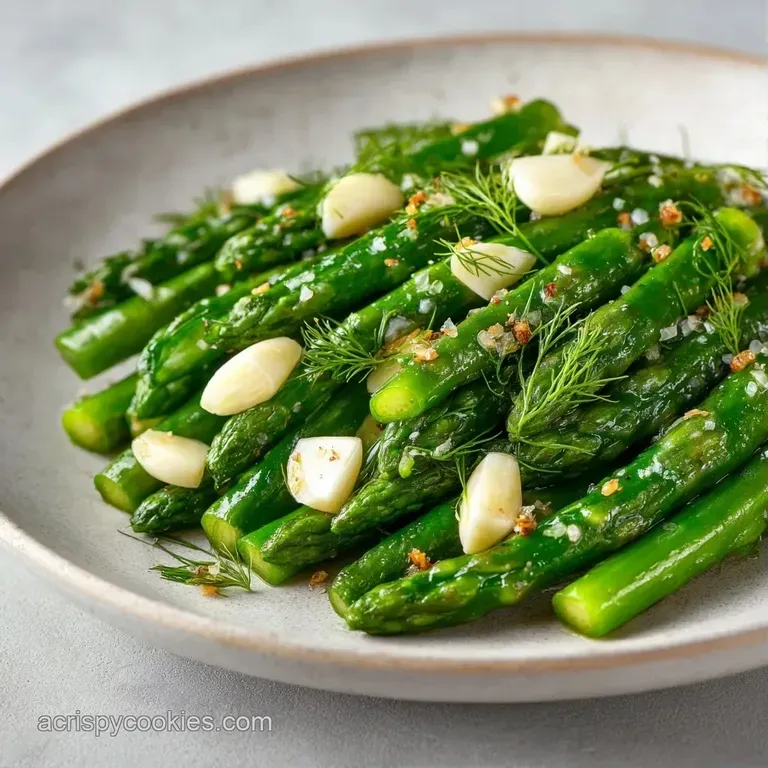 Crisp green pickle slices arranged on a white ceramic plate, garnished with a fresh, feathery sprig of dill.