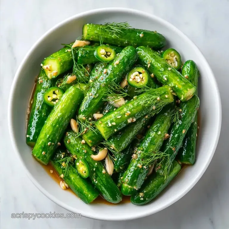 Hot Garlic Fridge Pickles: Crisp and Spicy