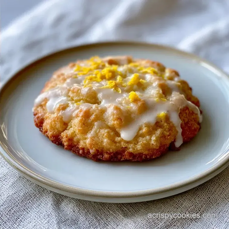 Lemon Cake Mix Cookies with Zesty Glaze