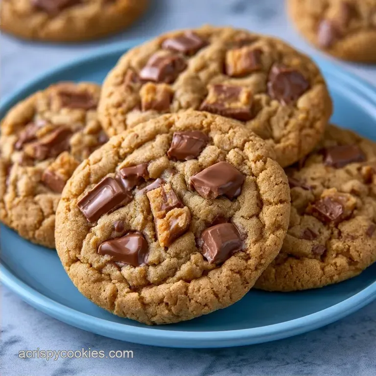 Loaded Candy Bar Cookies with Browned Butter