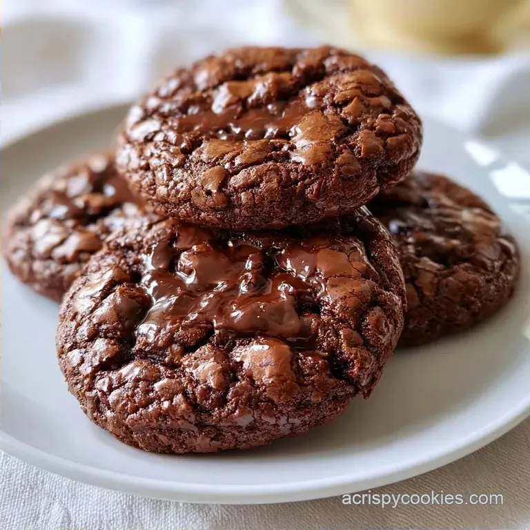 Melted Chocolate Brownie Cookies in 27 Minutes
