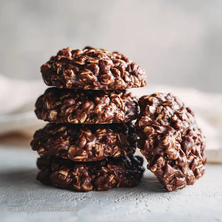 No Bake Chocolate Oatmeal Cookies