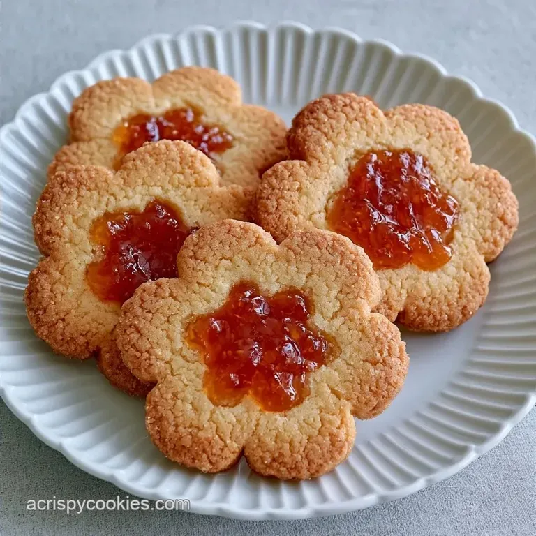 Easy Peach Blossom Cookies: Buttery Snap