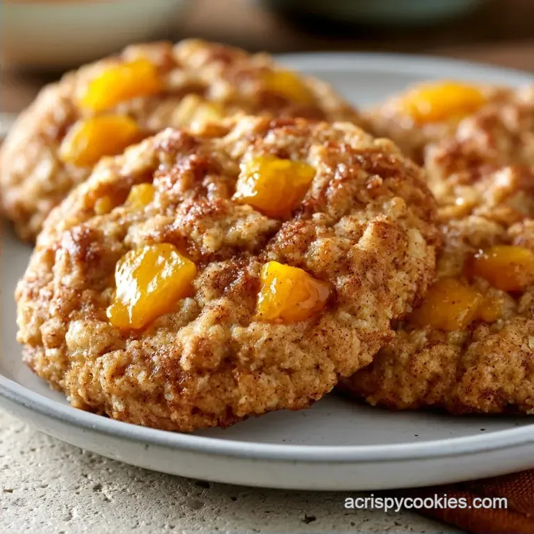 Cinnamon-Spiced Peach Cobbler Factory Cookies