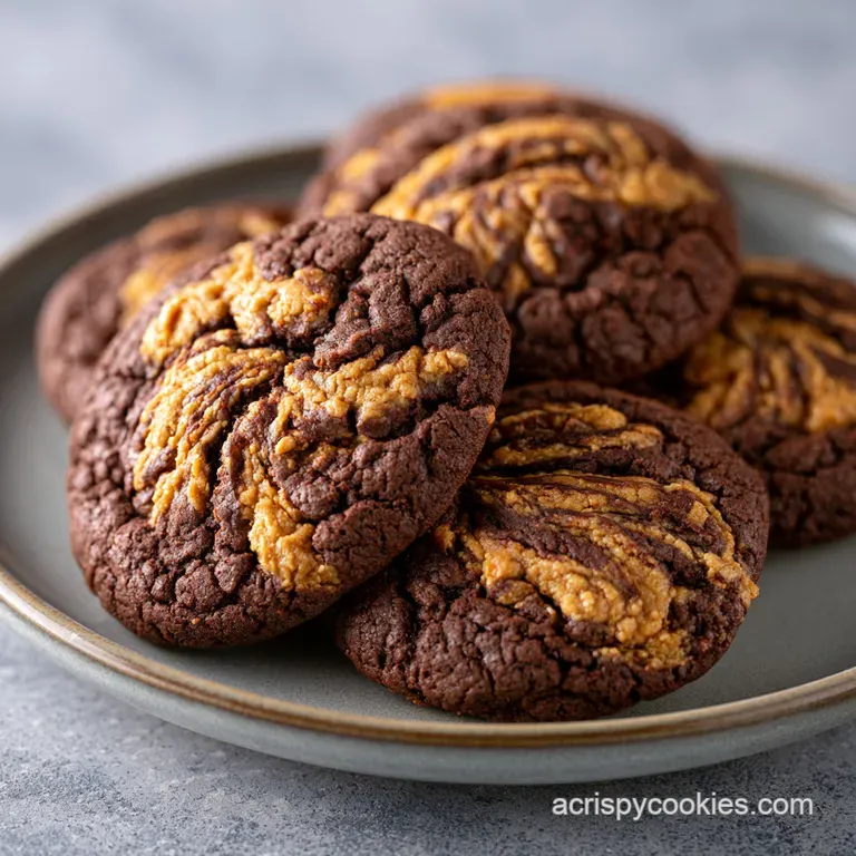 Peanut Butter Brownie Swirl Cookies: Fudgy and Velvety