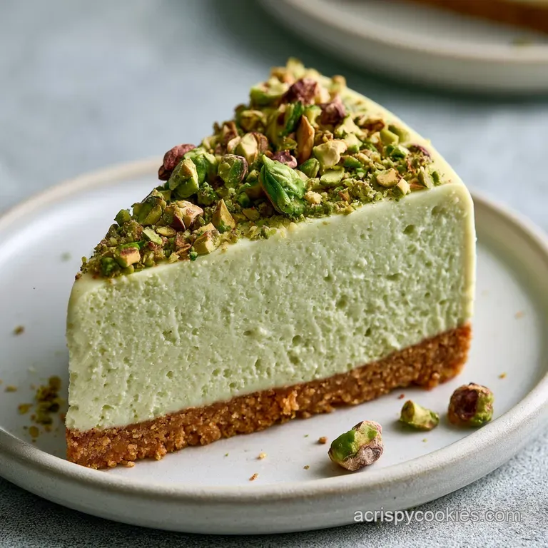 Pistachio Cheesecake: Creamy and Velvety