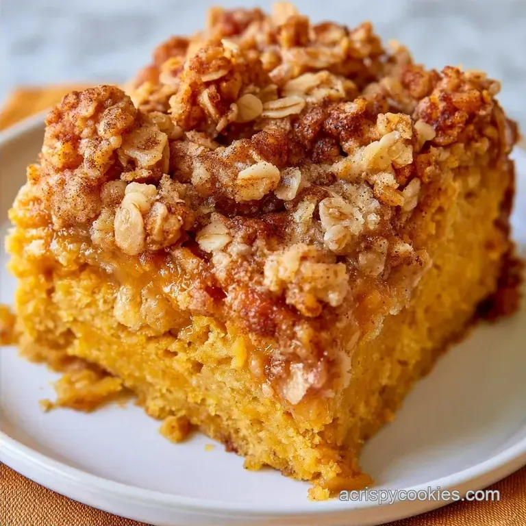 Healthy Pumpkin Crumb Cake
