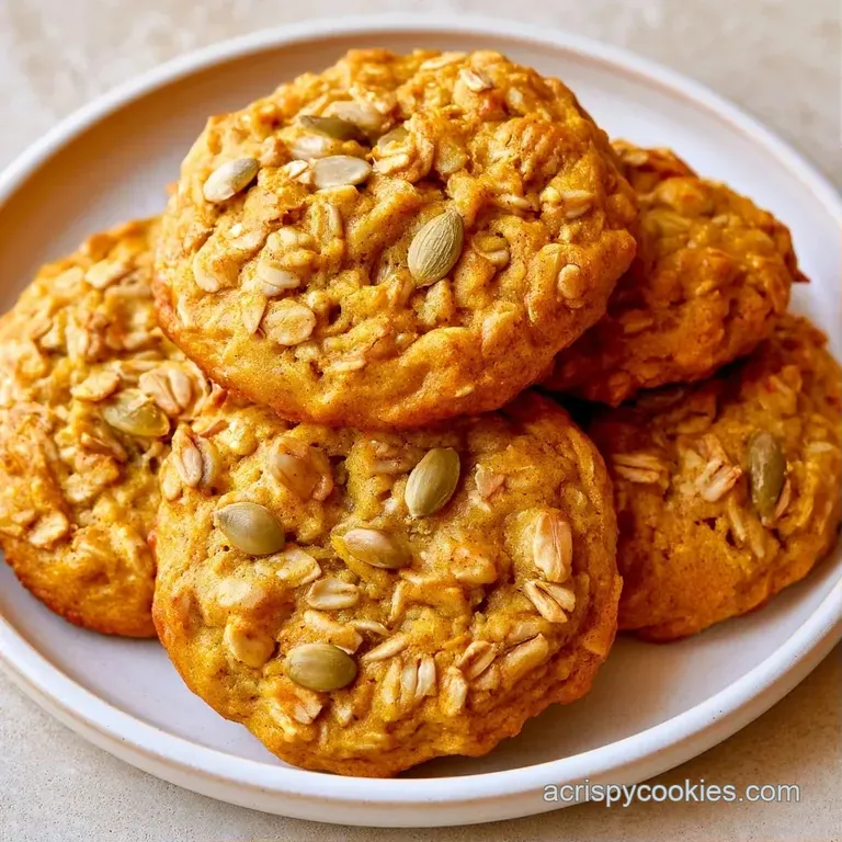 A neat stack of chewy, orange-tinted cookies on a white ceramic plate beside a glass of cold, creamy milk.