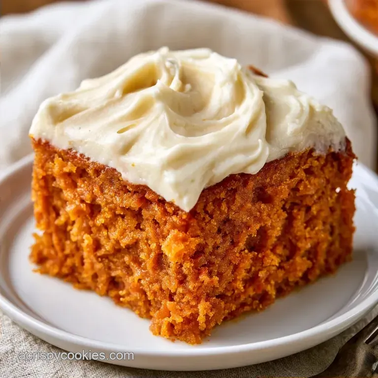 Pumpkin Sheet Cake with Cream Cheese Frosting