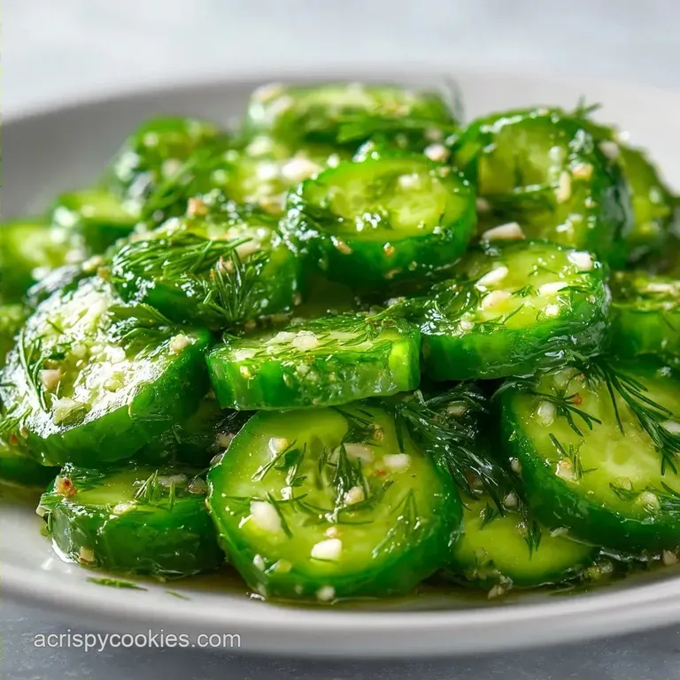 Quick Garlic Fridge Pickles: Shatter Crisp
