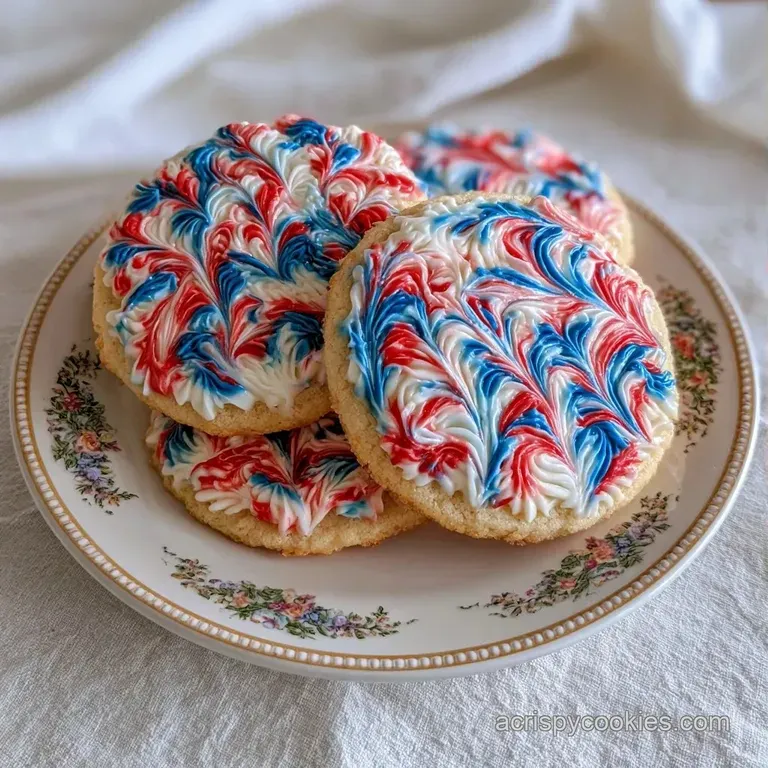 Neatly stacked colorful sugar cookies on a white ceramic plate, accented by a linen napkin and soft lighting.