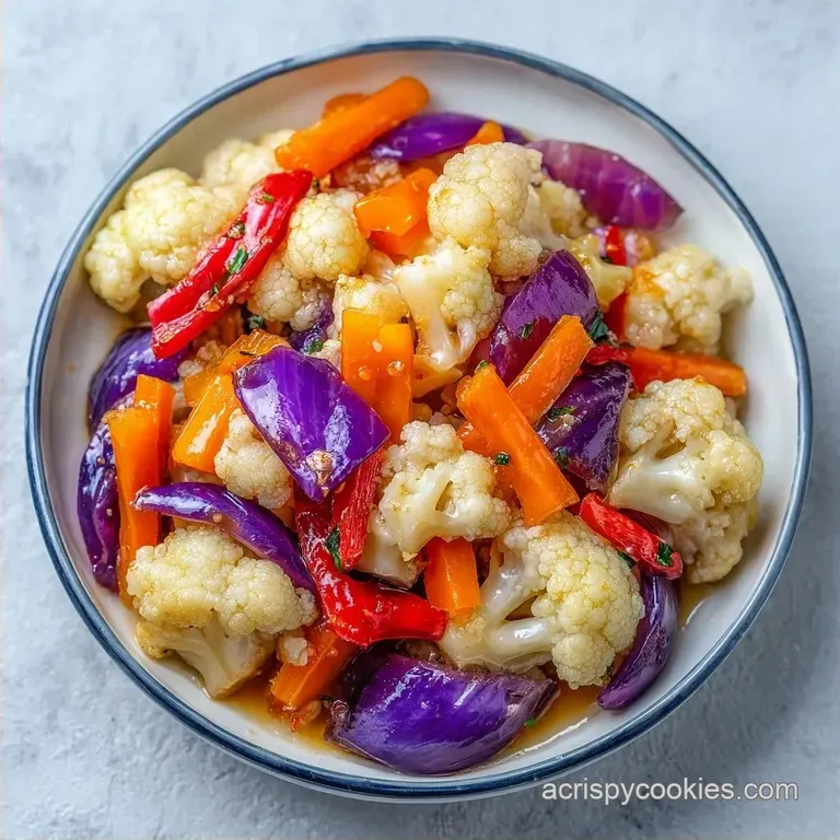 Refrigerator Pickled Veggie Mix: Rapid-Brine Method