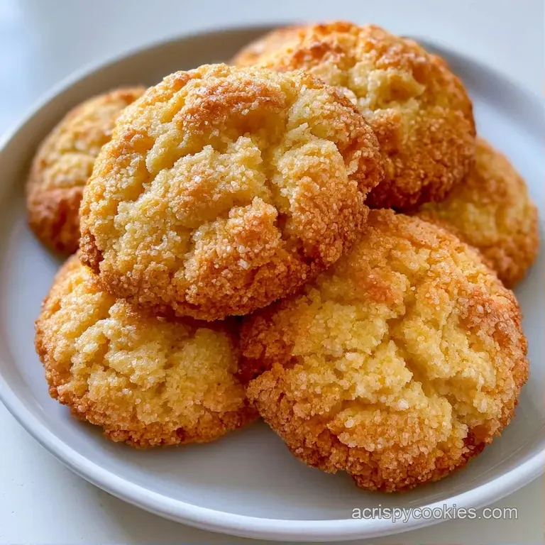 A neat stack of buttery yellow cookies beside a cup of tea on a rustic wooden tray with soft morning light.