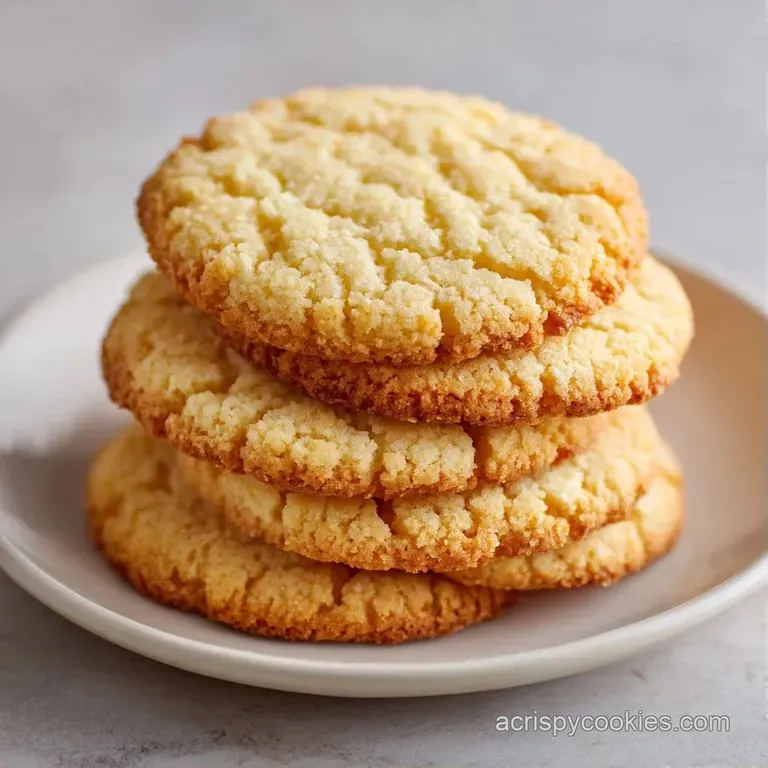 A neat stack of golden round biscuits on a white marble slab beside a cold glass of milk and a linen napkin.