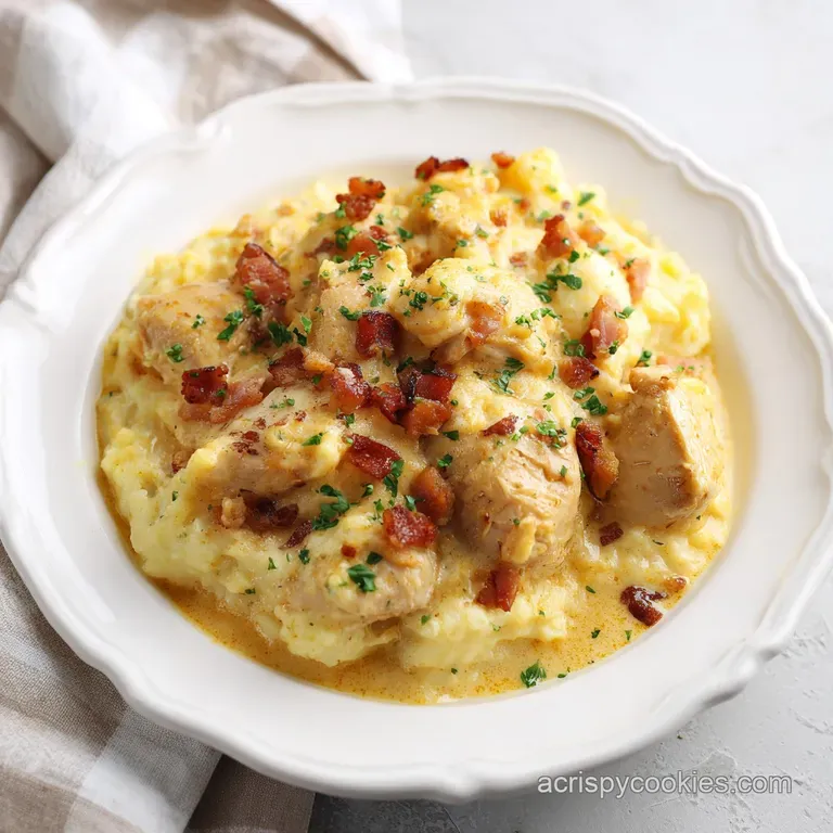 Crack Chicken: Slow-Cooked and Creamy