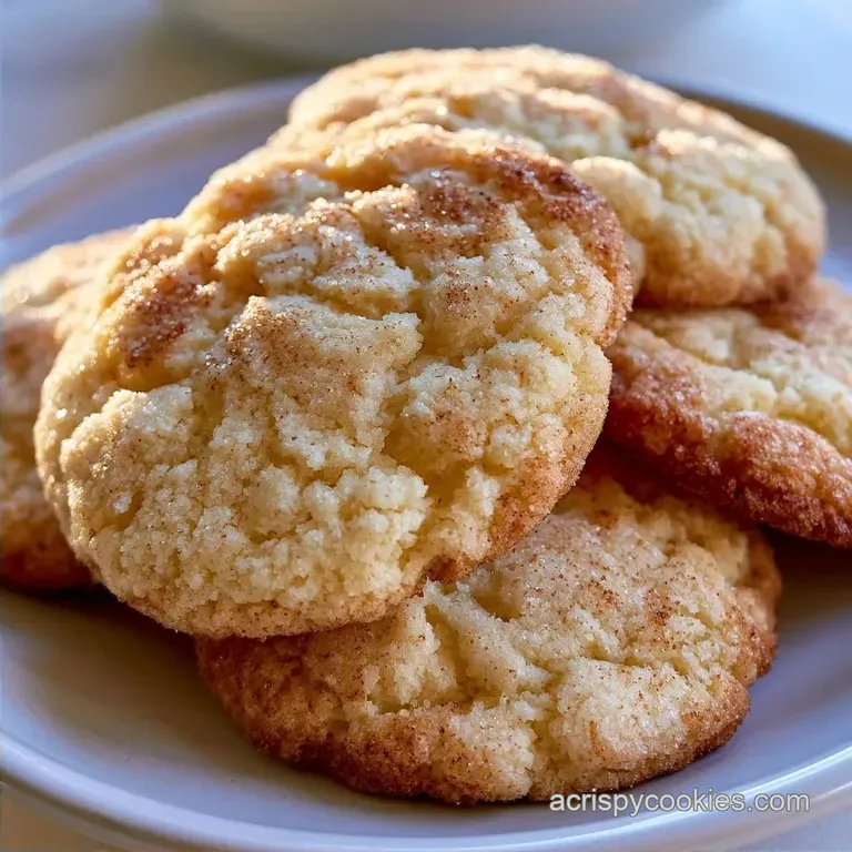 Soft Chewy Sugar Cookies with Sandy Crust