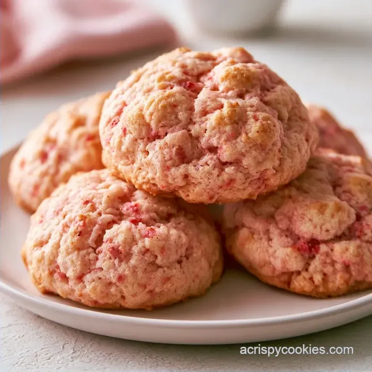 Soft Strawberry Shortcake Cookies