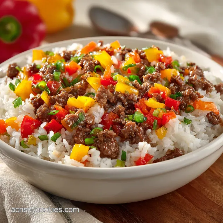 Unstuffed Pepper Casserole: Ground Beef and Cheese