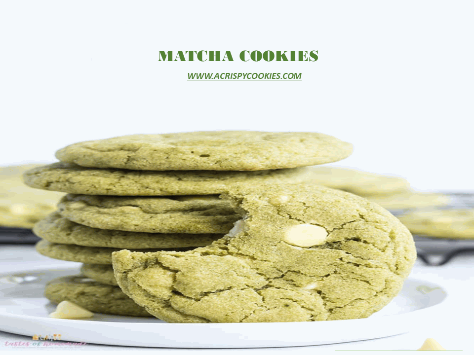 matcha cookies recipe acrispycookis