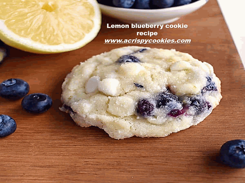 lemon blueberry cookie recipe acrispycookies
