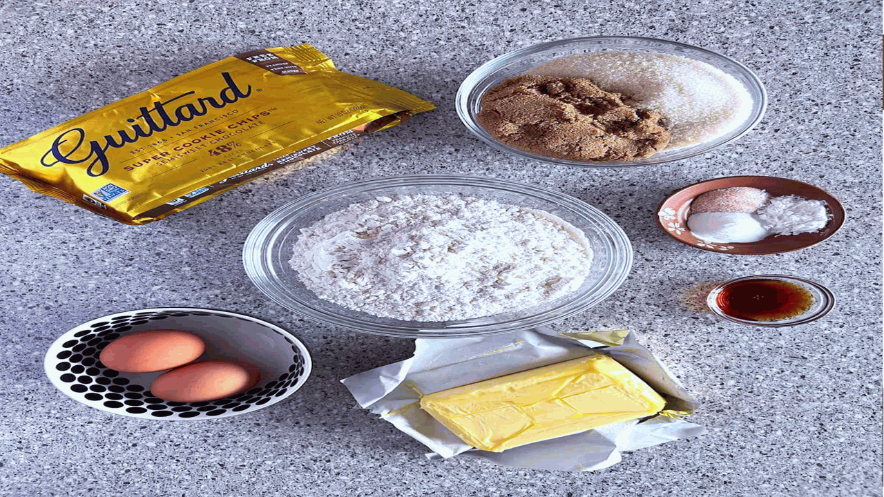 Ingredients guittard chocolate chip cookie recipe