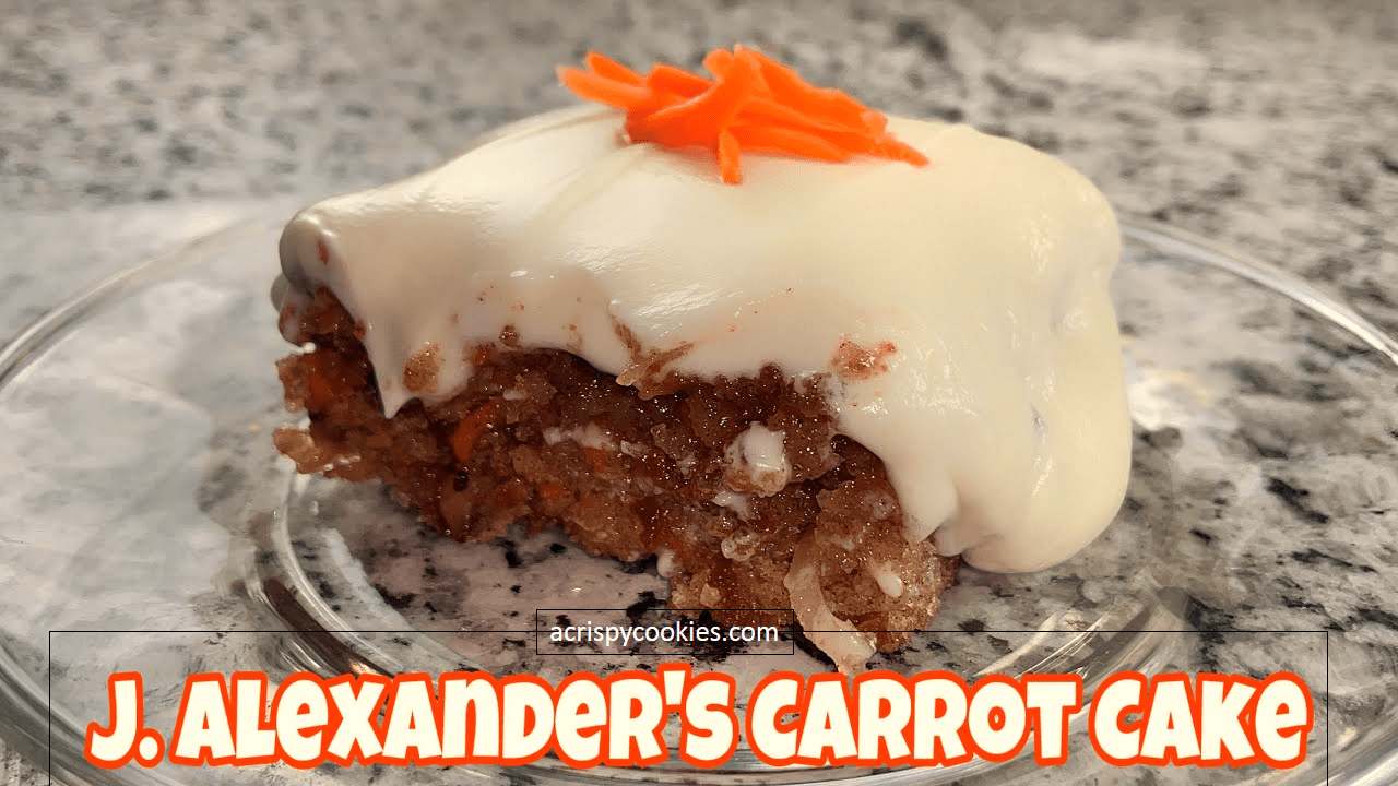 J Alexander's Carrot Cake recipe