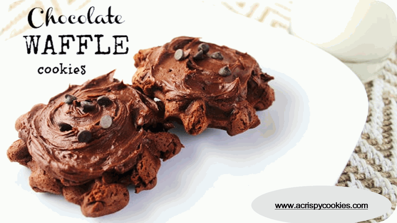 chocolate waffle cookie recipe acrispycookies