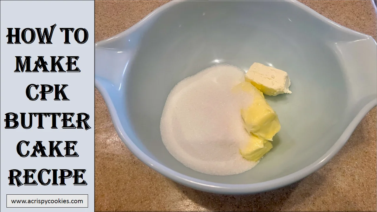CPK Butter Cake Recipe instructions