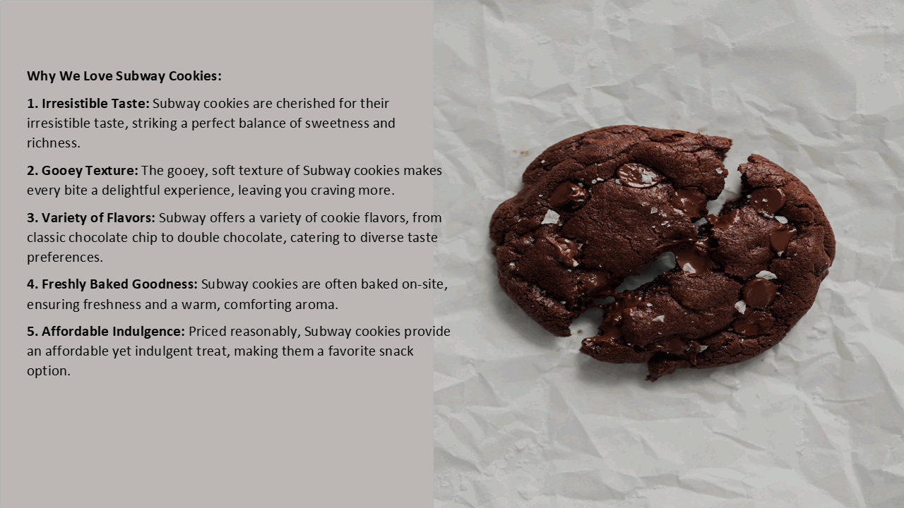 Why We Love Subway double chocolate chip cookie recipe
