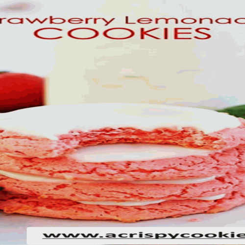 strawberry lemonade cookie recipe acrispycookies