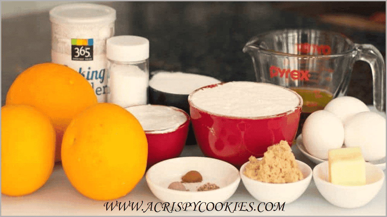 Cast Iron Orange Cake Ingredients