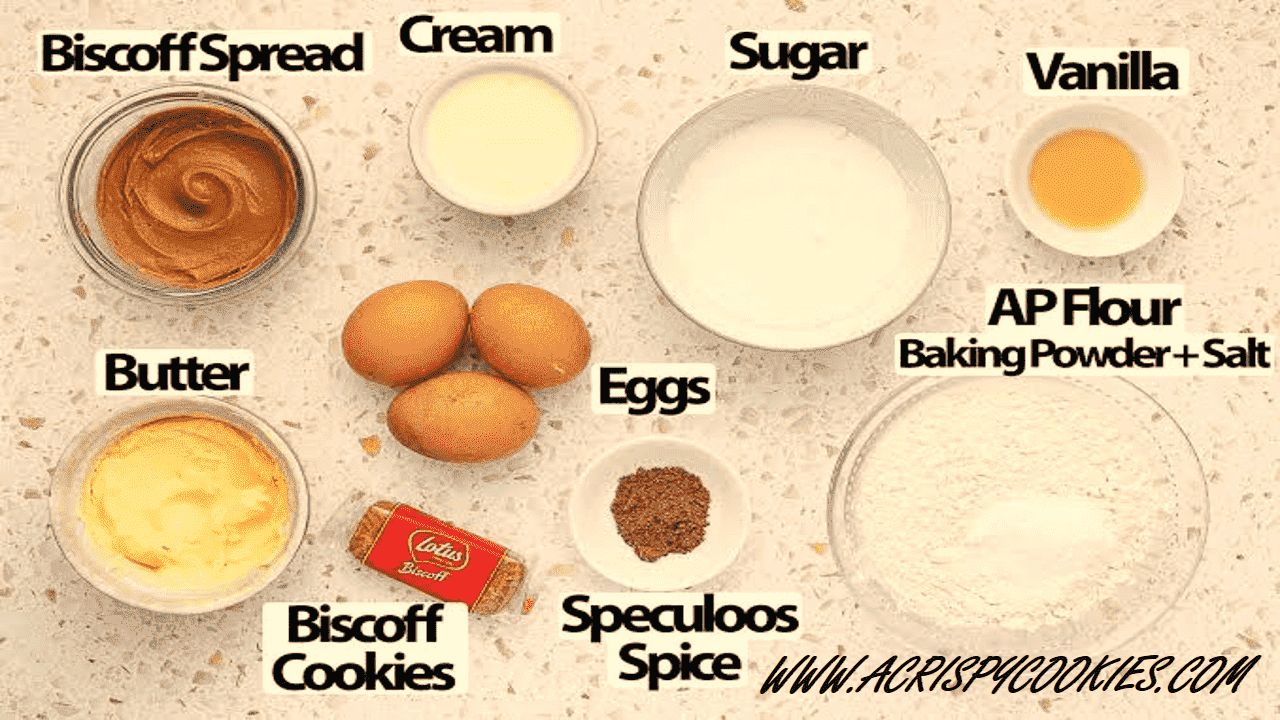 Cookie Butter Cake Ingredients